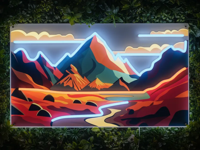 Munte - Semn Luminos LED Neon