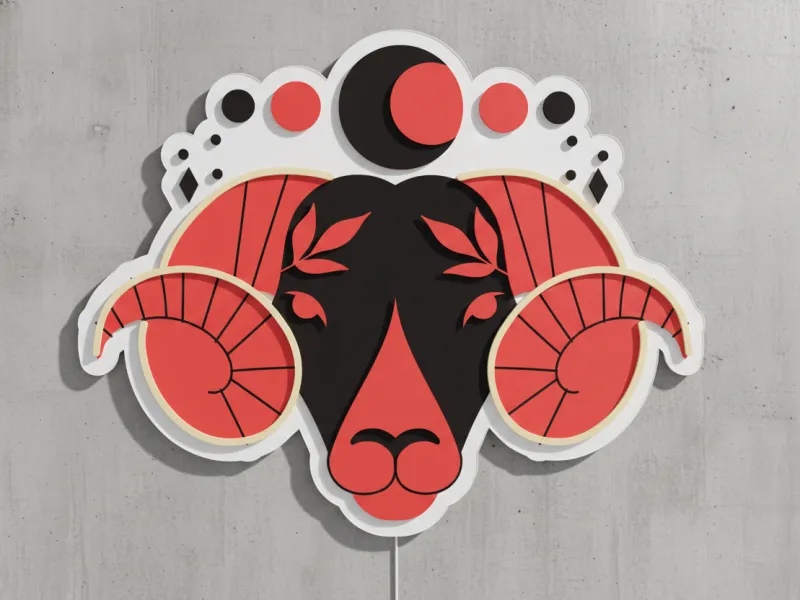 Berbec - Semn Luminos LED Neon