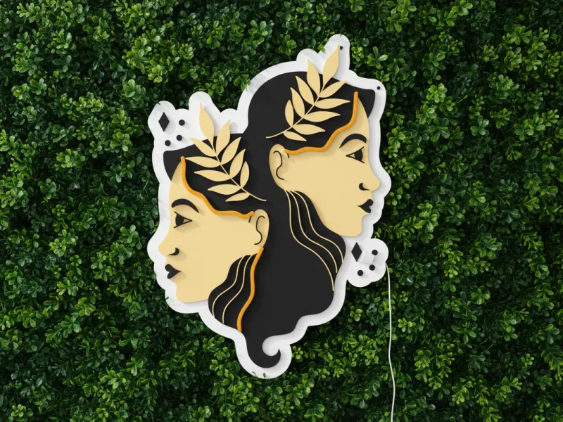 Gemeni - Semn Luminos LED Neon