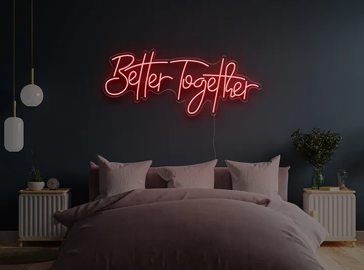 Better Together - Semn Luminos LED Neon de Inchiriat