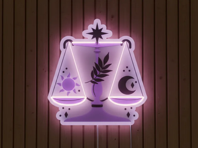 Balanță - Semn Luminos LED Neon