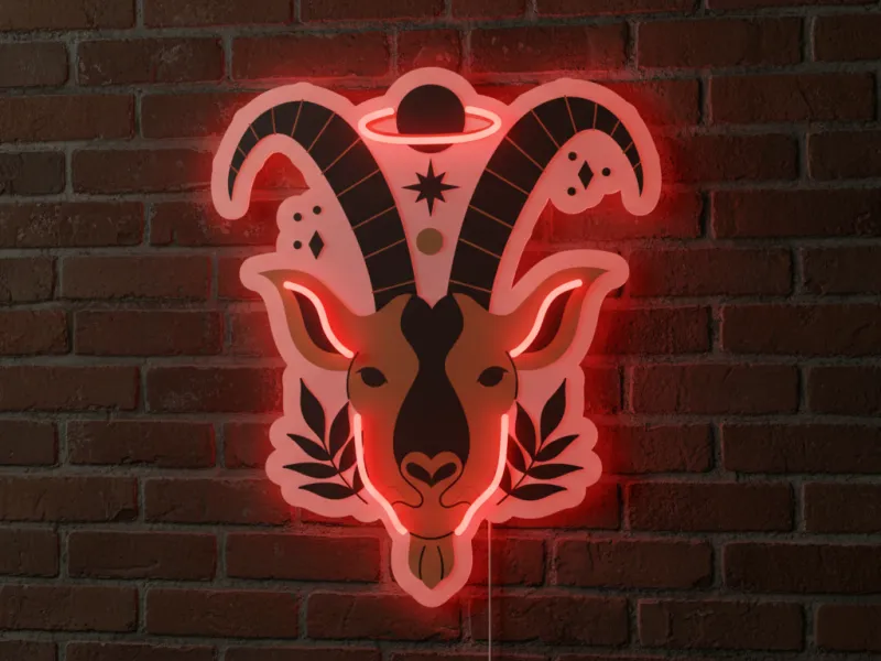 Capricorn - Semn Luminos LED Neon