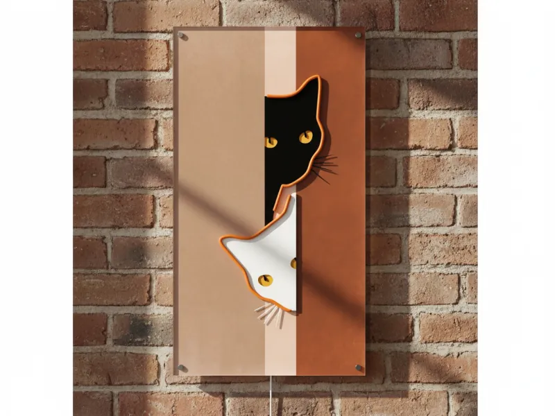 2 Kittens - Semn Luminos LED Neon