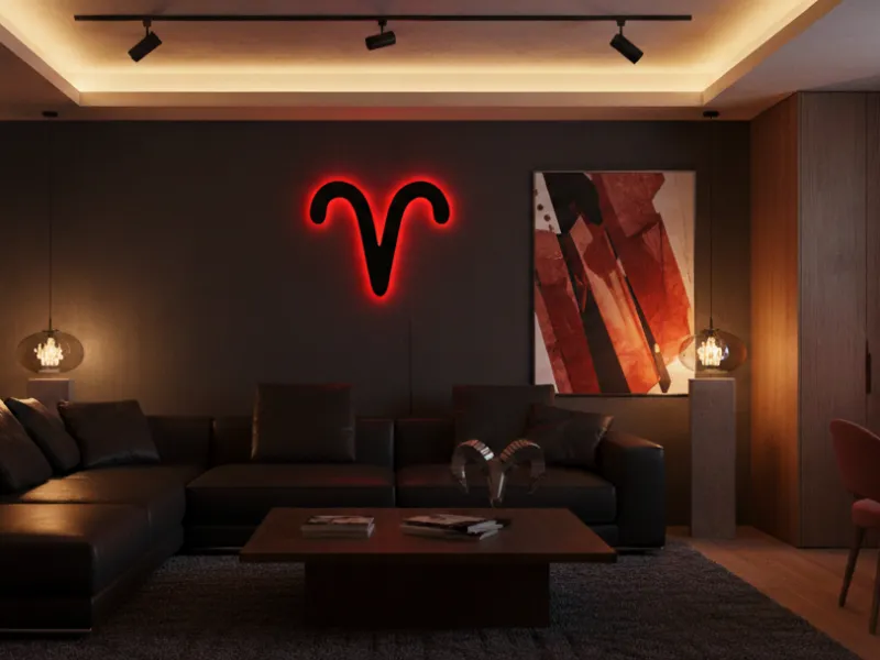 Aries - Semn Luminos LED Neon Backlight