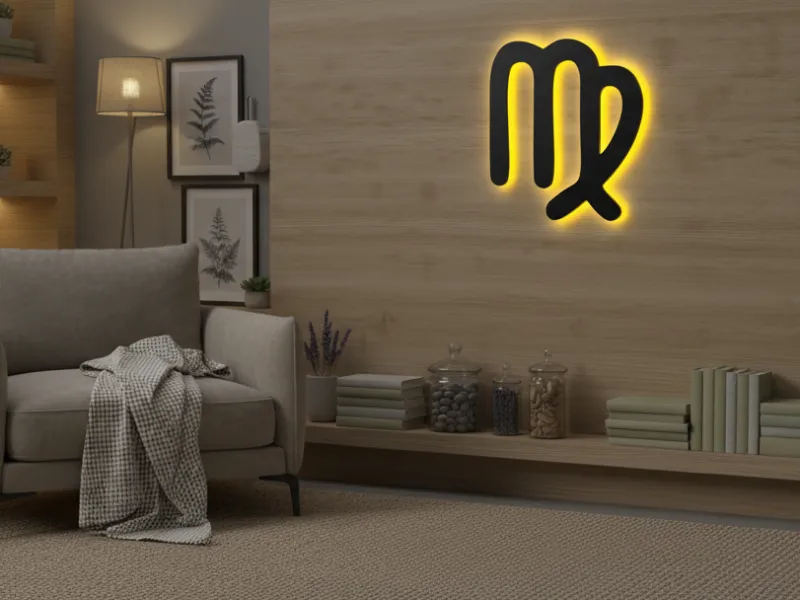 Virgo - Semn Luminos LED Neon Backlight