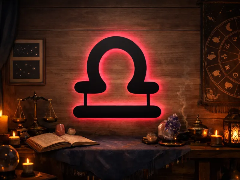 Libra - Semn Luminos LED Neon Backlight