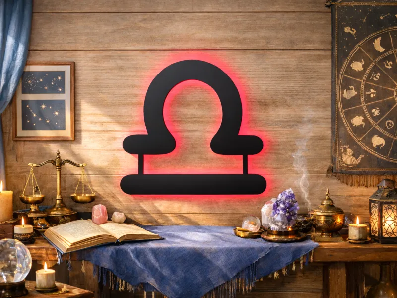 Libra - Semn Luminos LED Neon Backlight