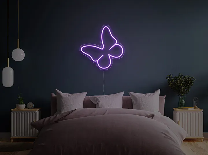Fluture - Semn Luminos LED Neon