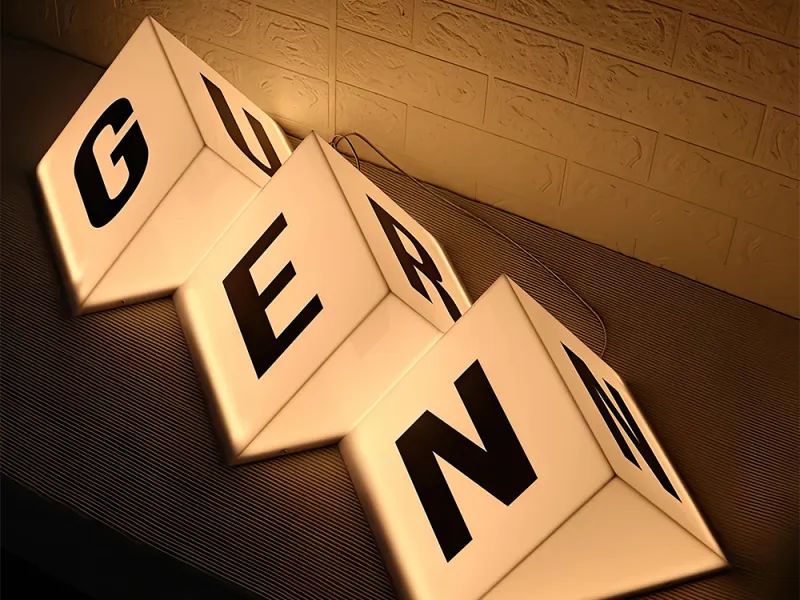 Cutie luminoasă personalizată