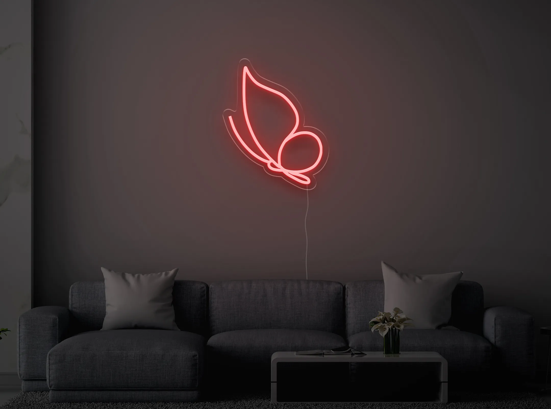Fluture Zburand - Semn Luminos LED Neon