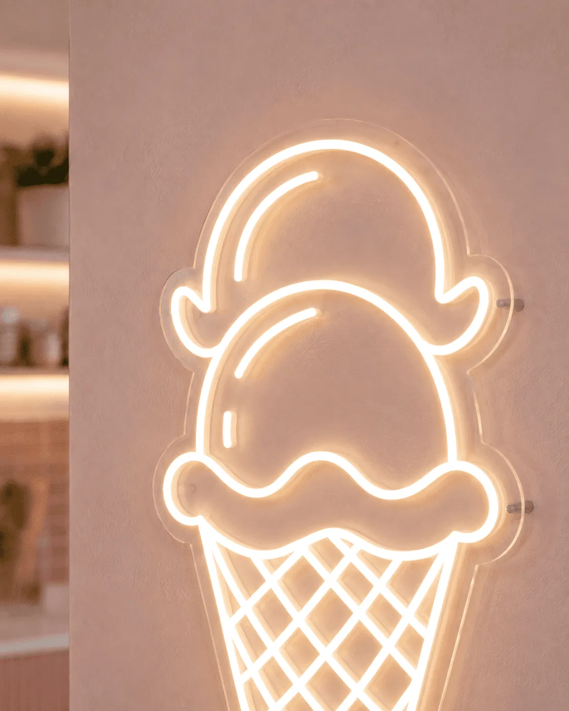 Înghețată - Semn Luminos LED Neon