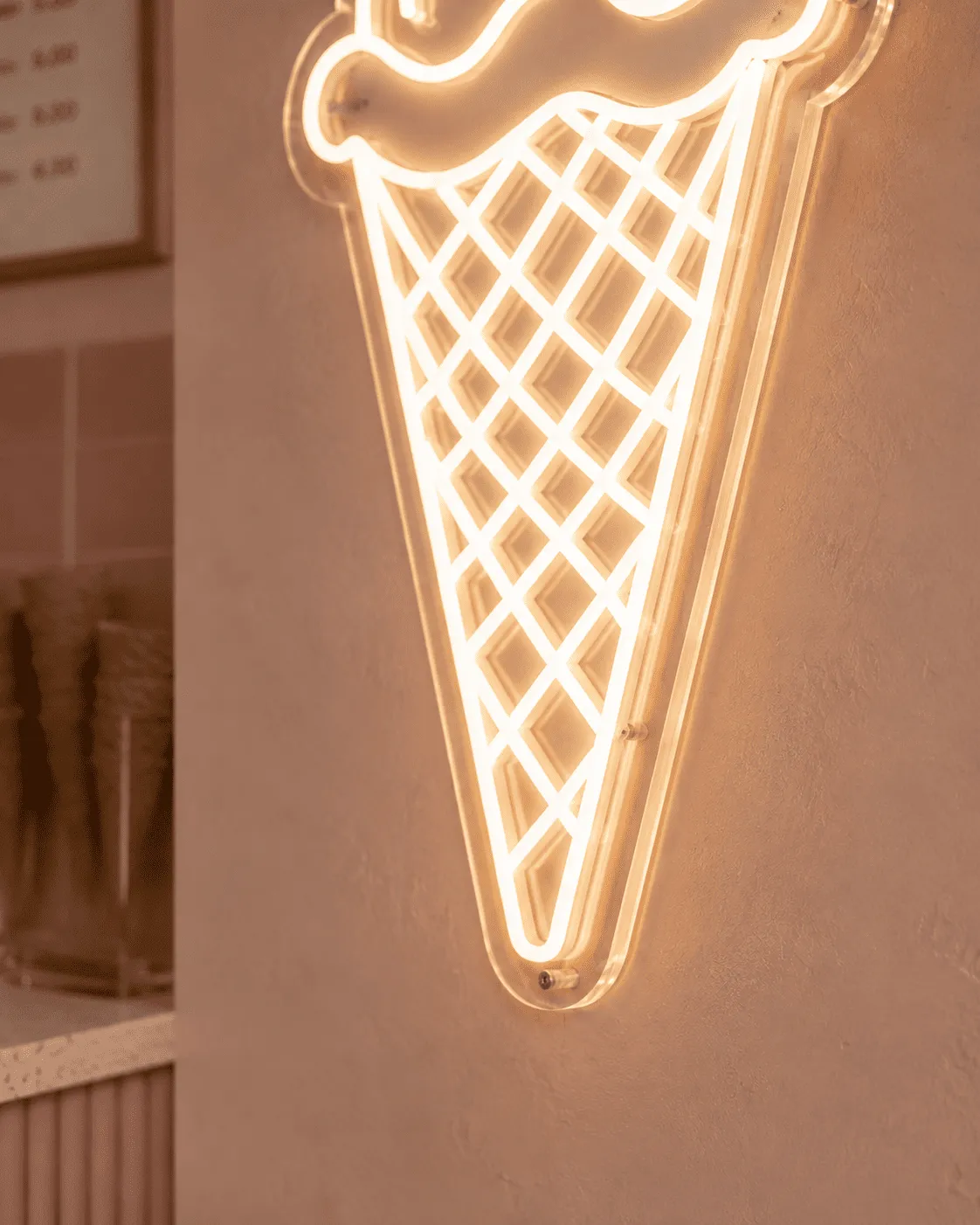 Înghețată - Semn Luminos LED Neon