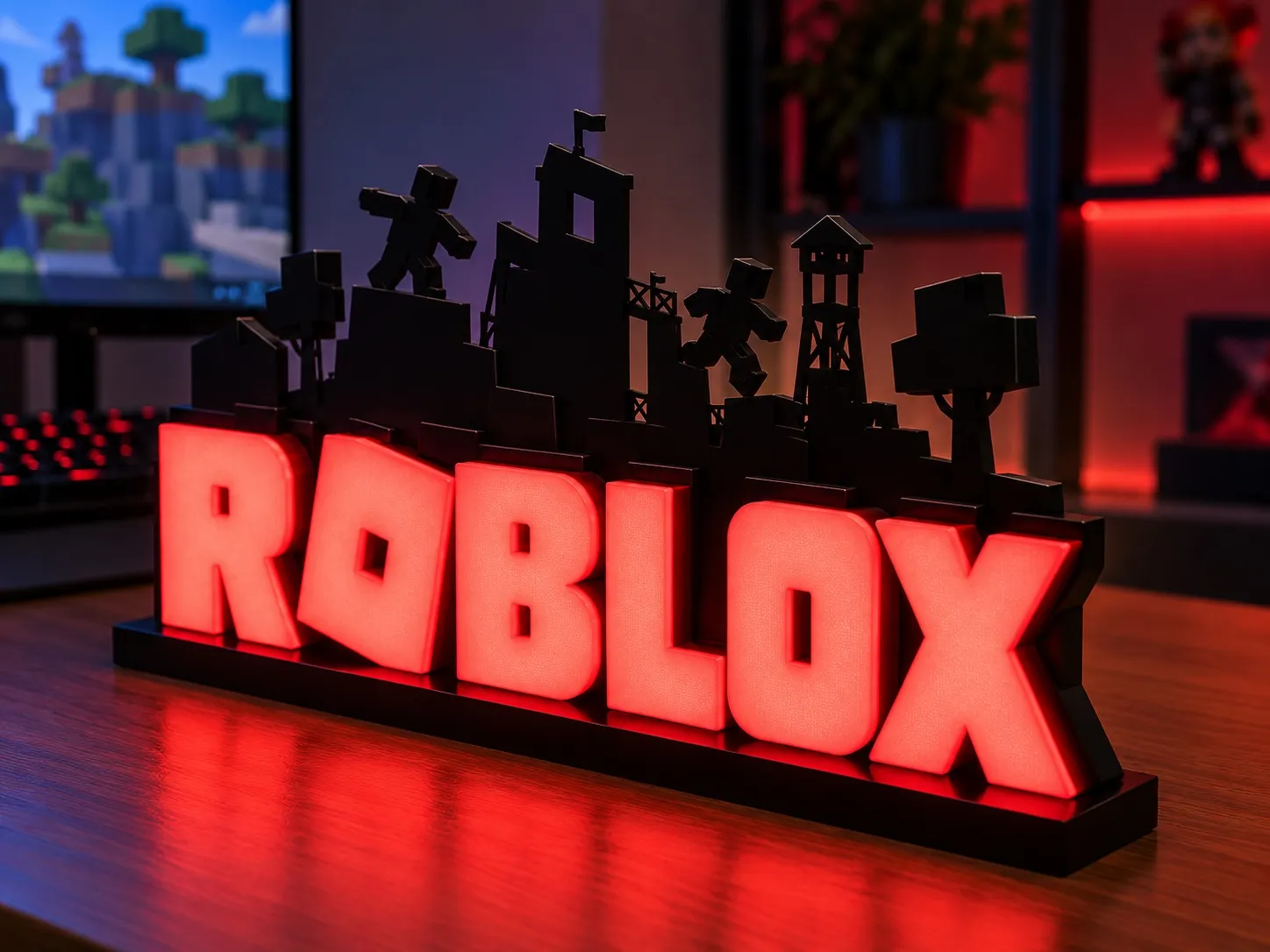 Roblox - Semn Luminos Printat 3D