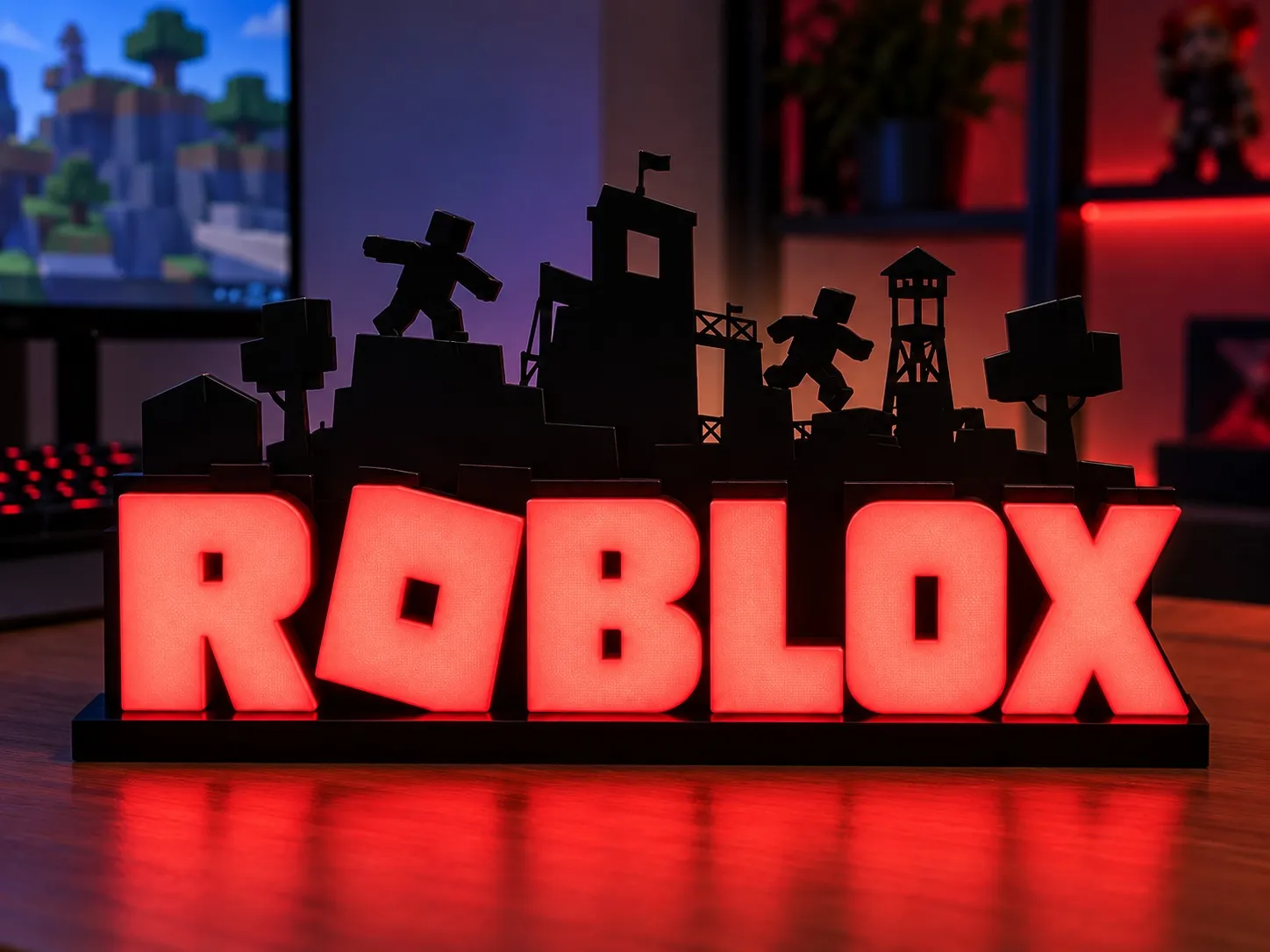 Roblox - Semn Luminos Printat 3D