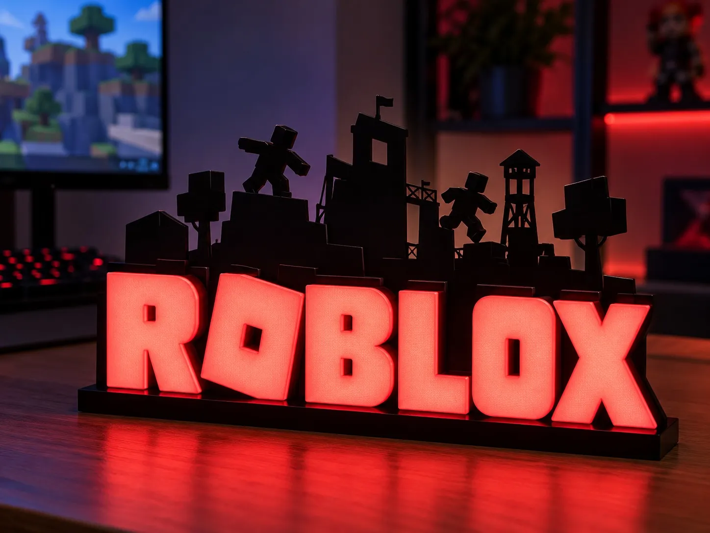 Roblox - Semn Luminos Printat 3D
