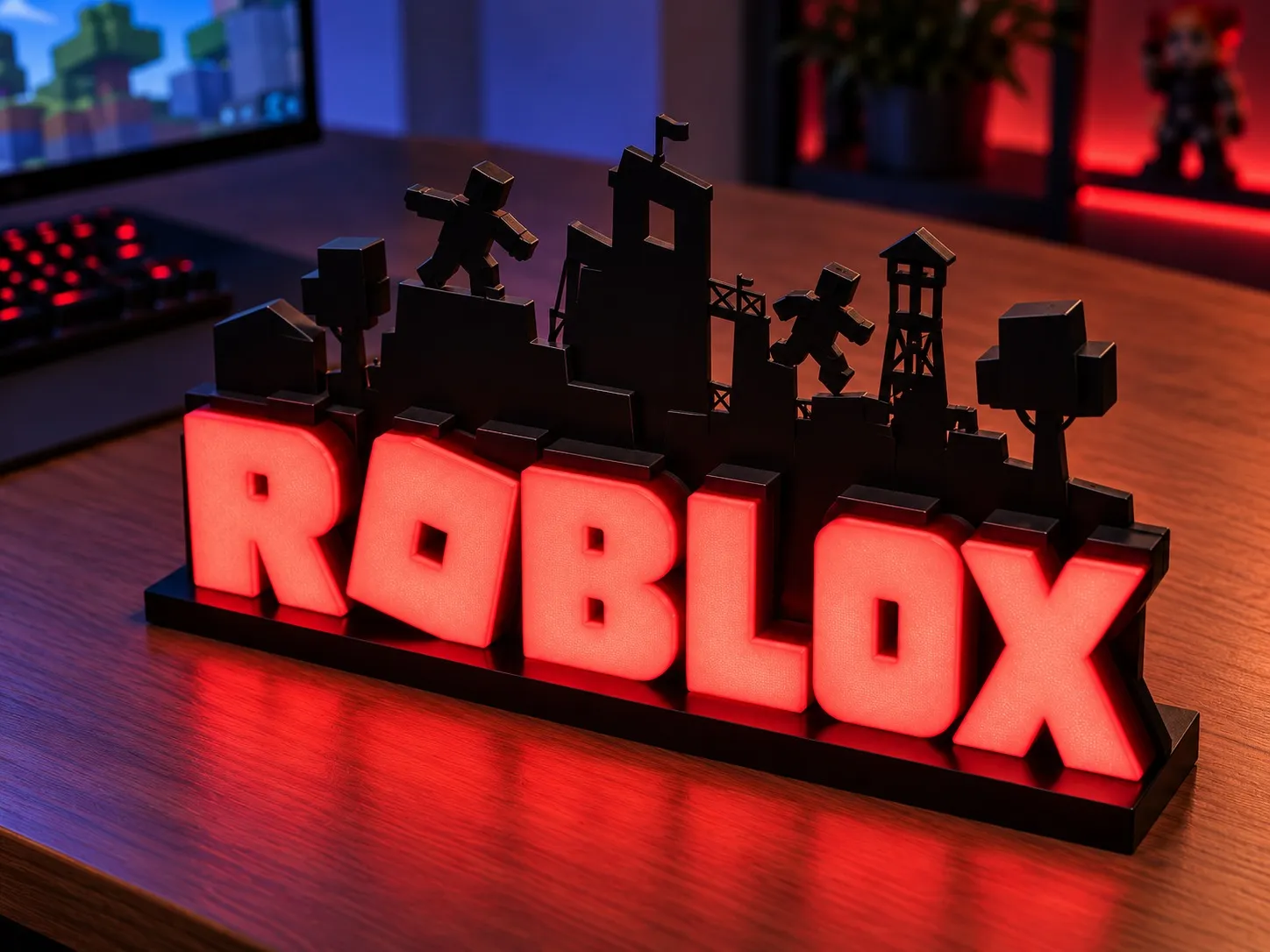 Roblox - Semn Luminos Printat 3D