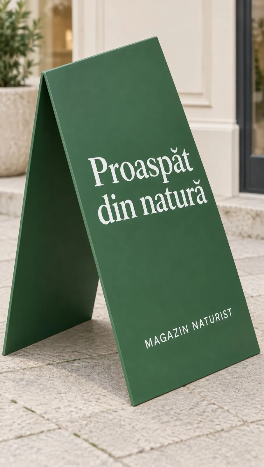 Stander publicitar personalizat neluminos