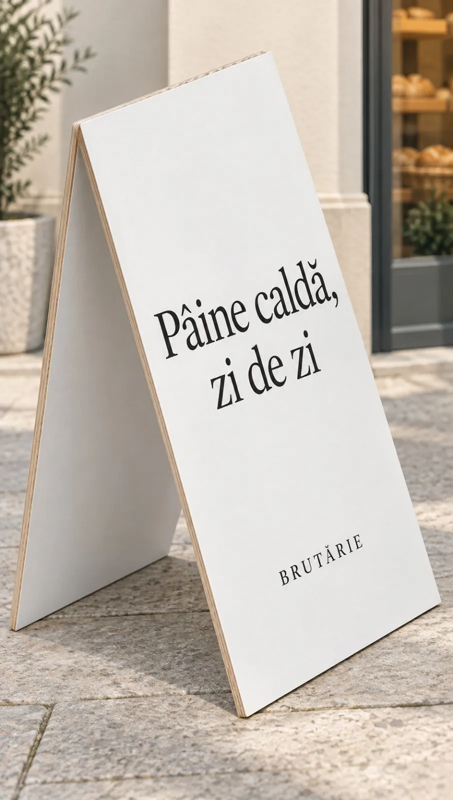 Stander publicitar personalizat neluminos