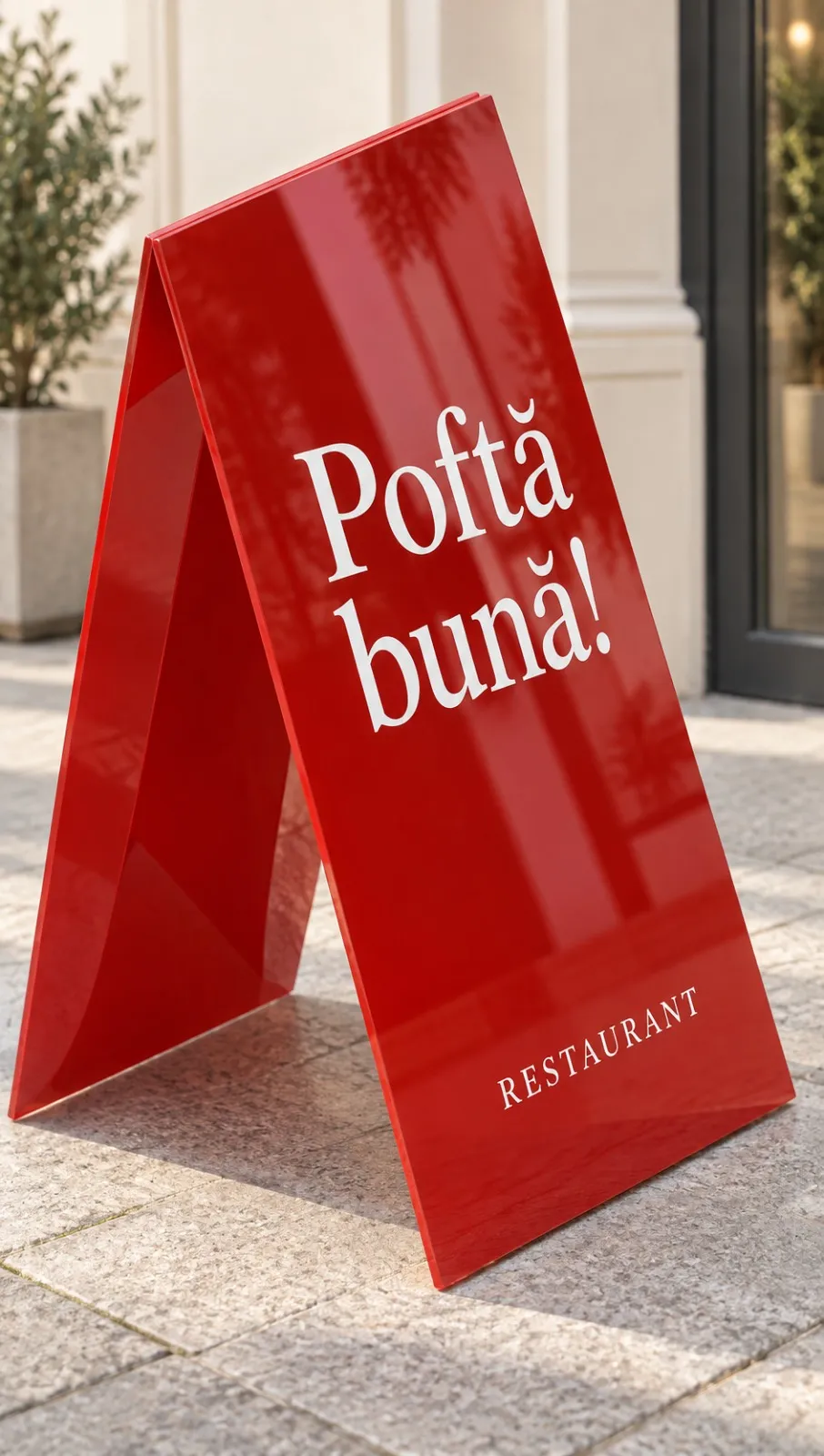 Stander publicitar personalizat neluminos