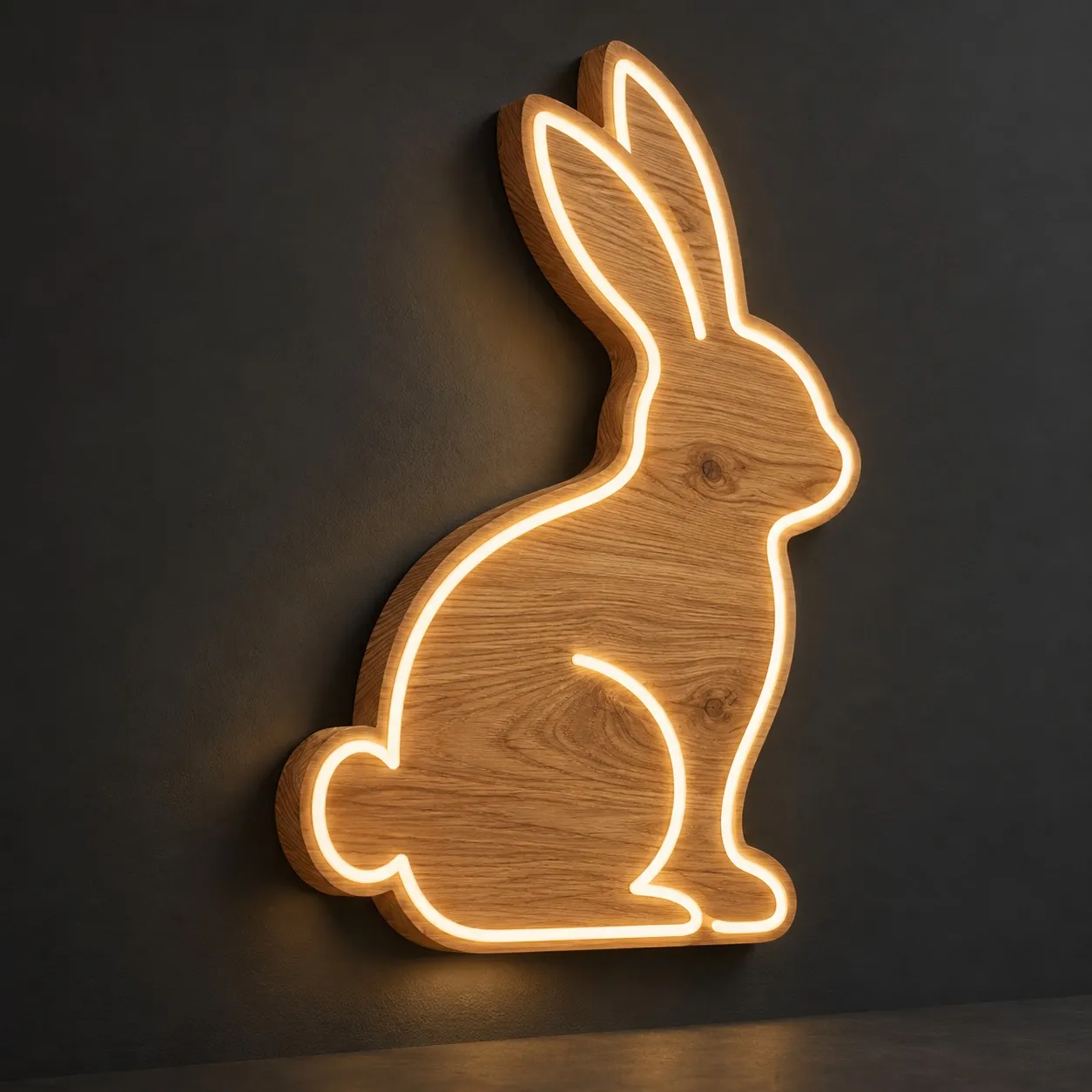 Coniglietto di Pasqua - Insegna Luminosa LED Neon