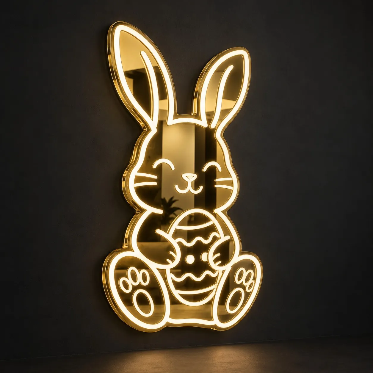 Coniglietto di Pasqua - Insegna Luminosa LED Neon