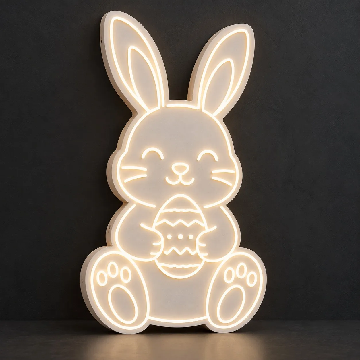Coniglietto di Pasqua - Insegna Luminosa LED Neon