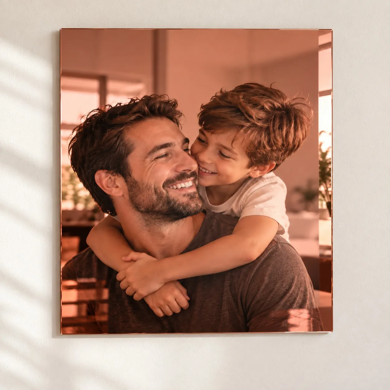 Personalisierte Bild mit Foto – Vater und Sohn