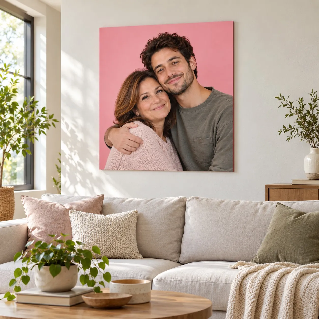 Tableau Personnalisé avec Photo – Mère et Fils