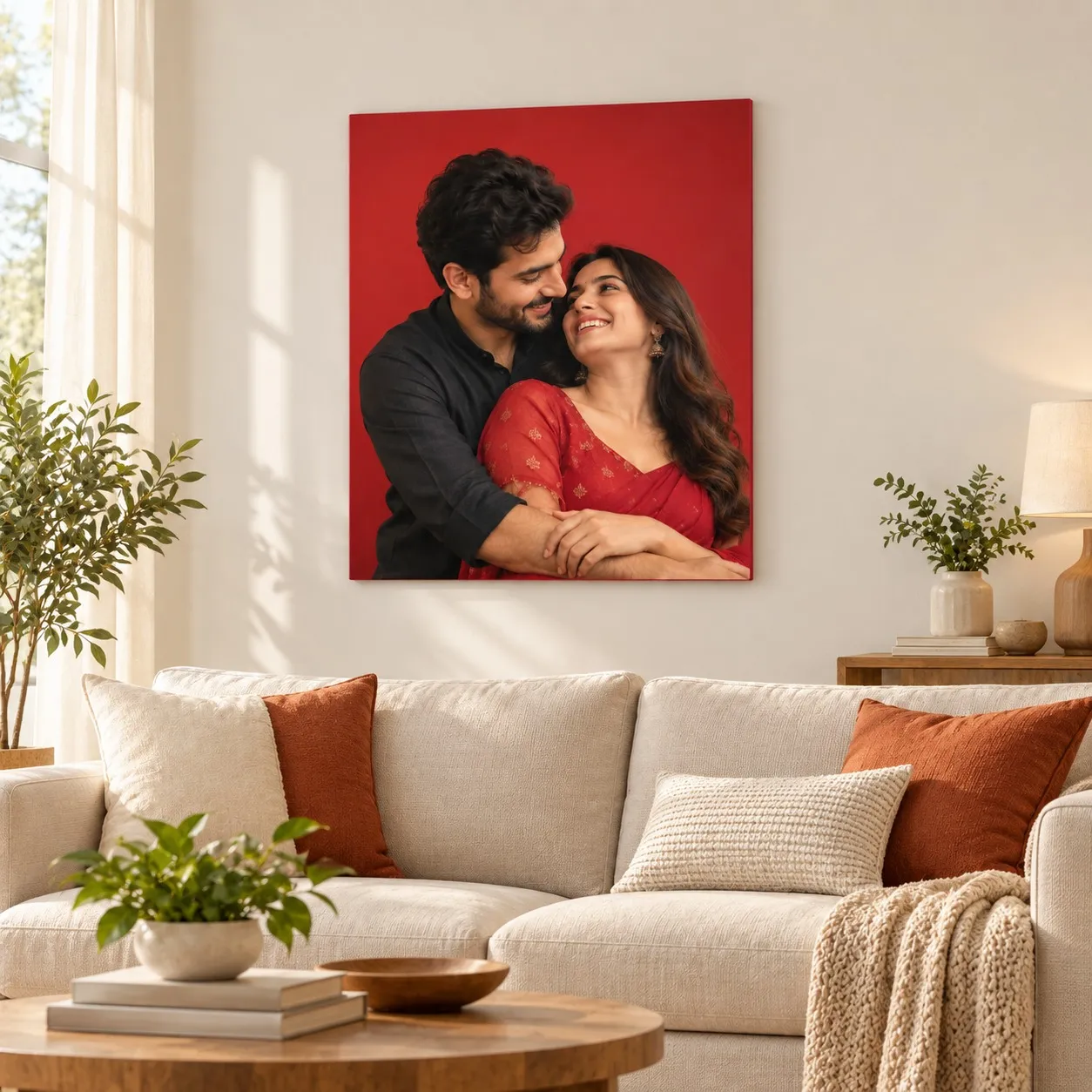 Tableau Personnalisé avec Photo de Couple | artLEDistic