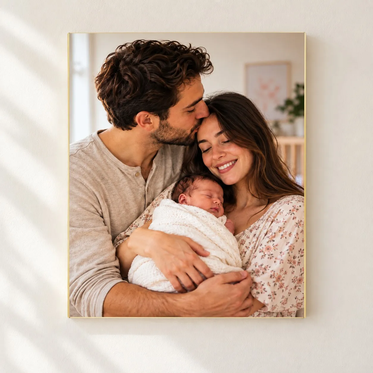 Personalisierte Bild mit Foto – Neugeborenes