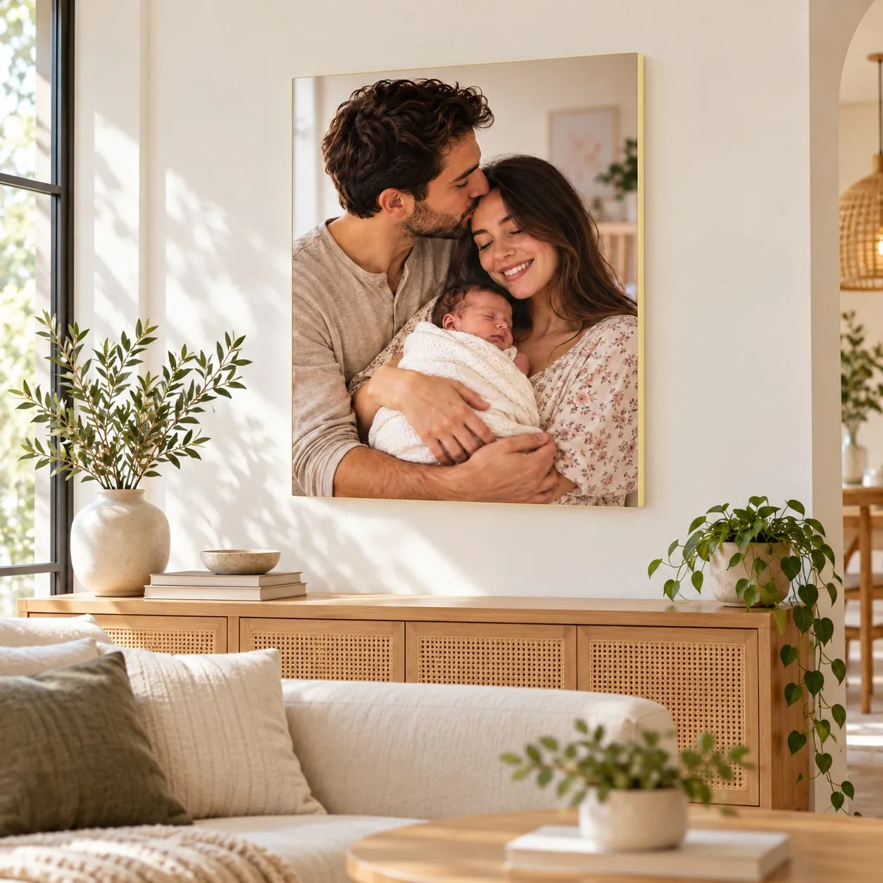 Personalisierte Bild mit Foto – Neugeborenes