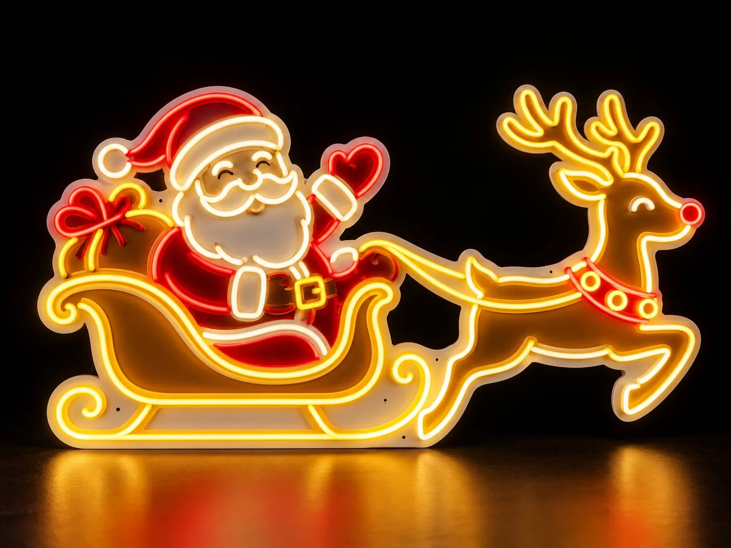 Santa2 - Enseigne Lumineuse LED Néon
