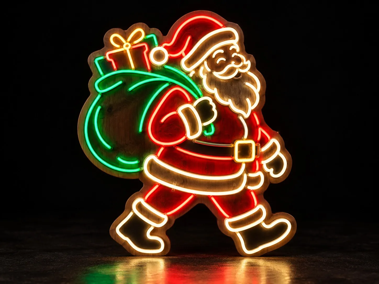 Santa2 - Enseigne Lumineuse LED Néon