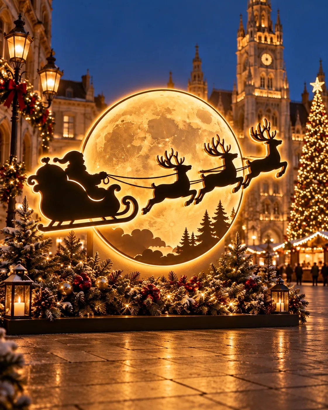 Iluminat Festiv de Craciun pentru Malluri, Primării și Spații Comerciale