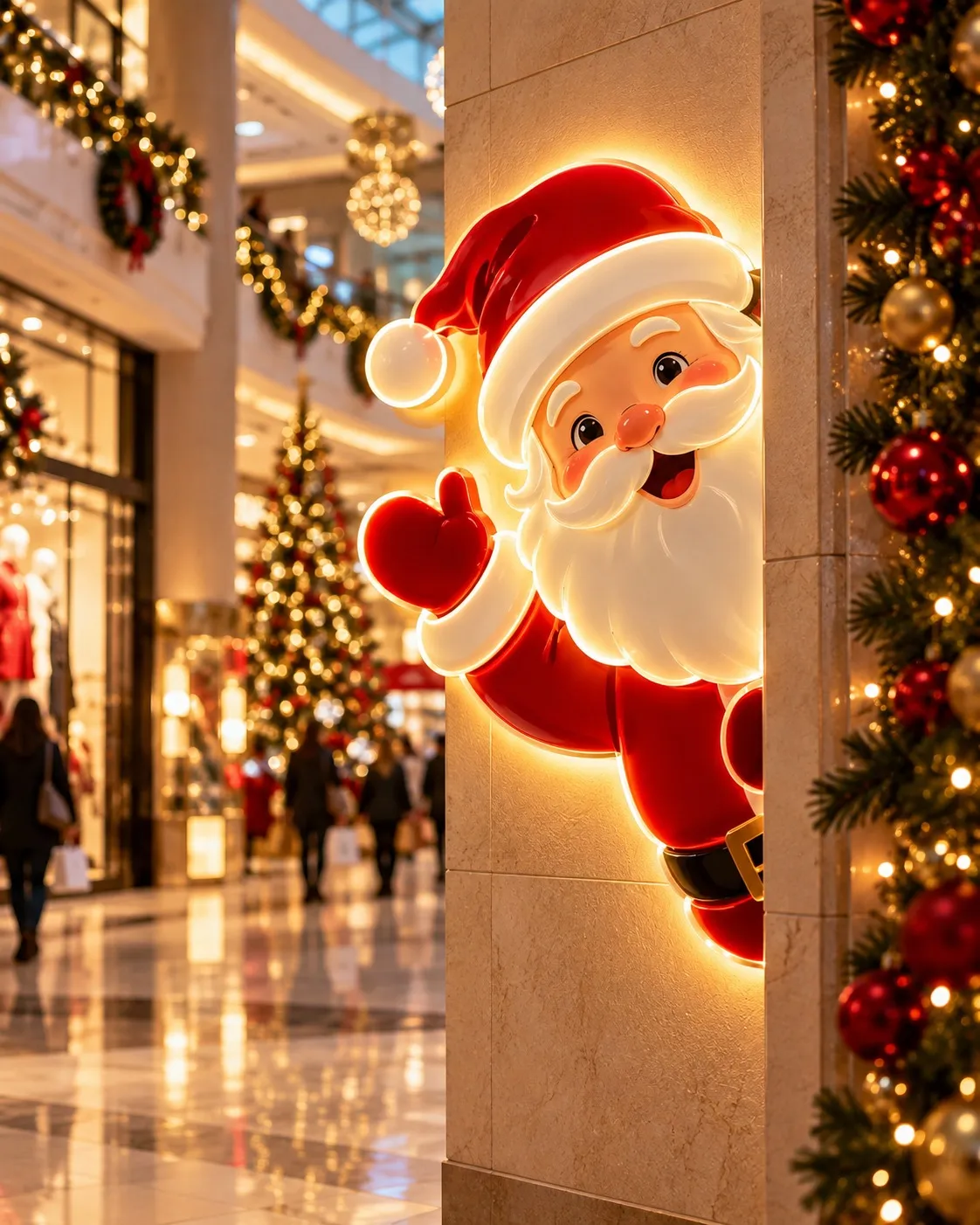 Iluminat Festiv de Craciun pentru Malluri, Primării și Spații Comerciale