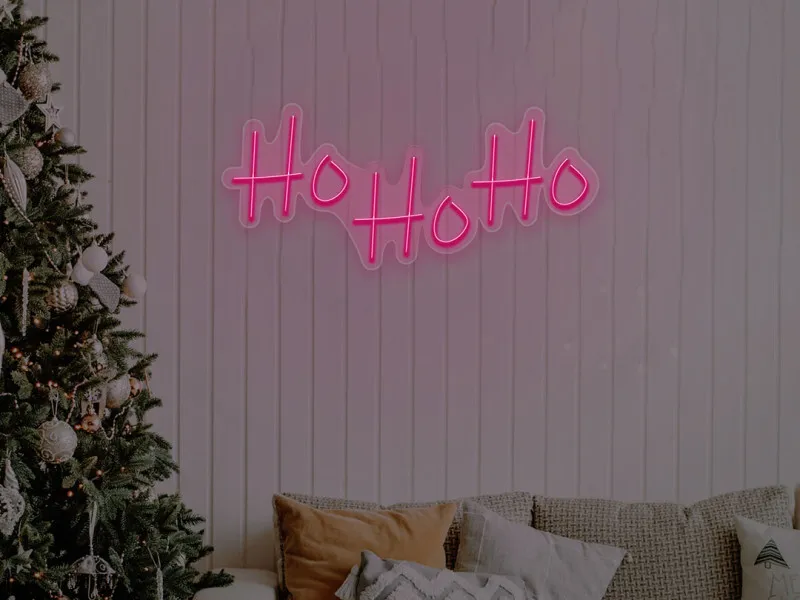 Ho Ho Ho - Semn Luminos LED Neon
