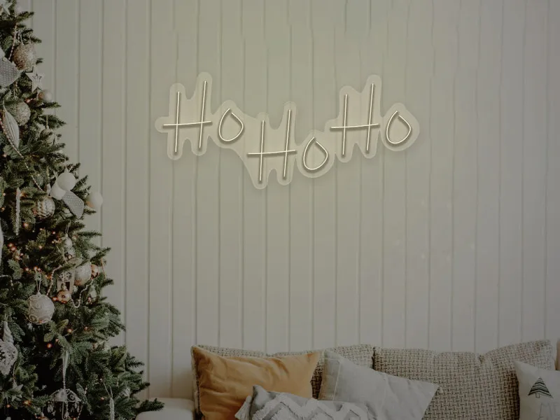 Ho Ho Ho - Semn Luminos LED Neon