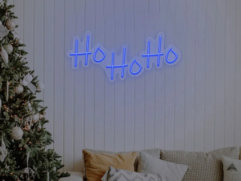 Ho Ho Ho - Semn Luminos LED Neon