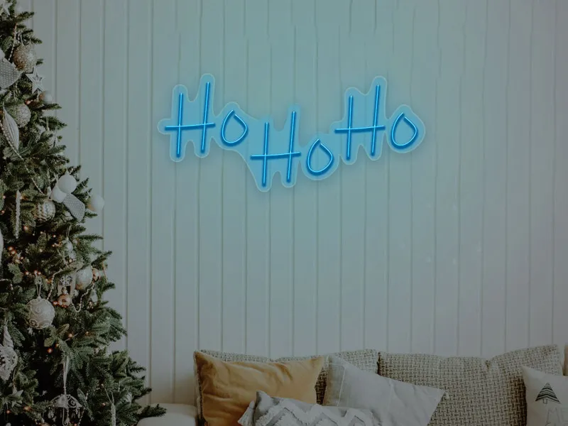 Ho Ho Ho - Semn Luminos LED Neon