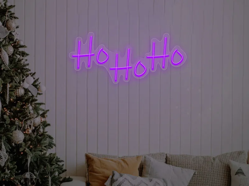 Ho Ho Ho - Semn Luminos LED Neon