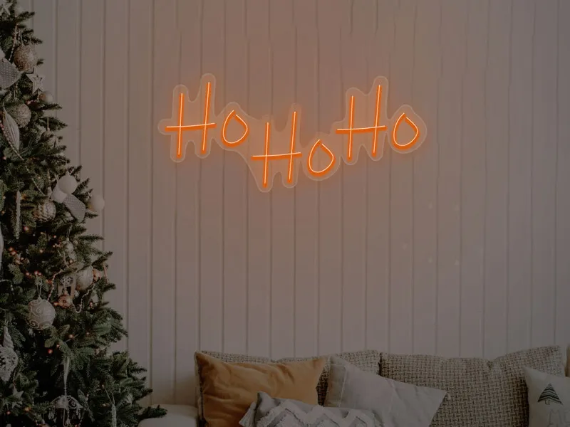 Ho Ho Ho - Semn Luminos LED Neon