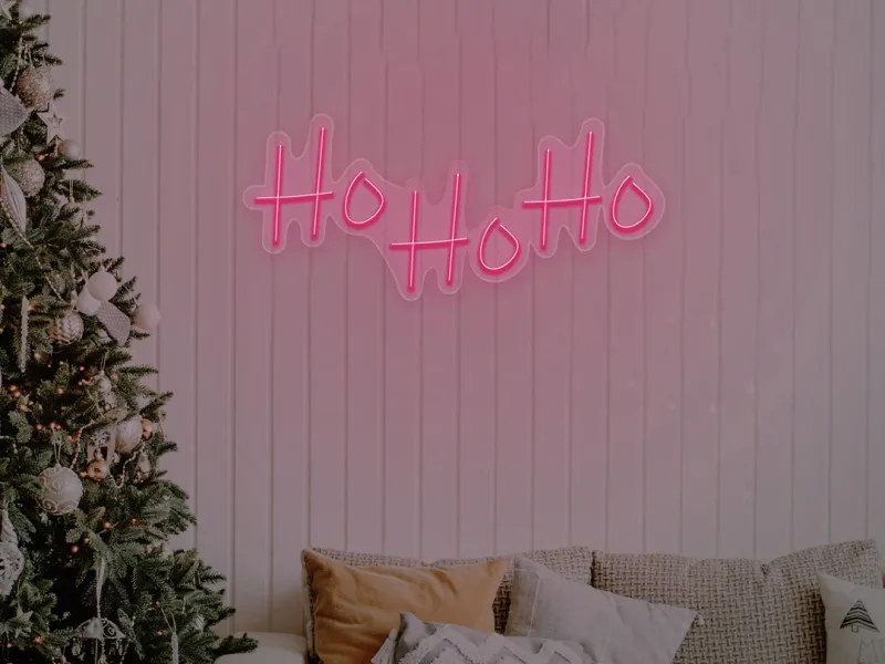 Ho Ho Ho - Semn Luminos LED Neon