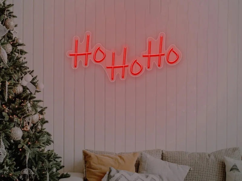 Ho Ho Ho - Semn Luminos LED Neon