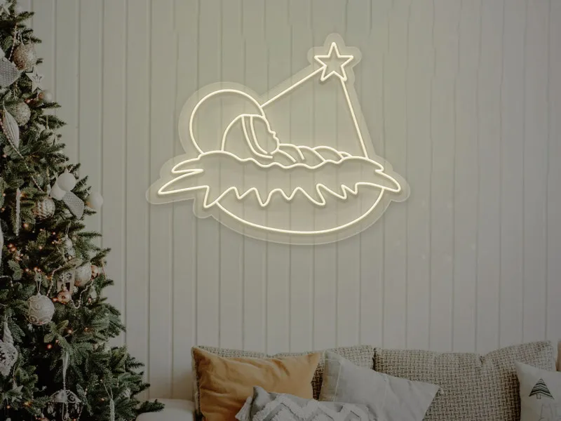Baby Jesus - Semn Luminos LED Neon