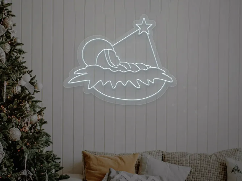 Baby Jesus - Semn Luminos LED Neon