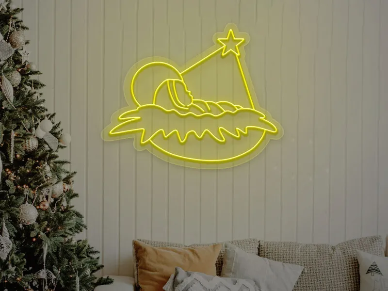 Baby Jesus - Semn Luminos LED Neon