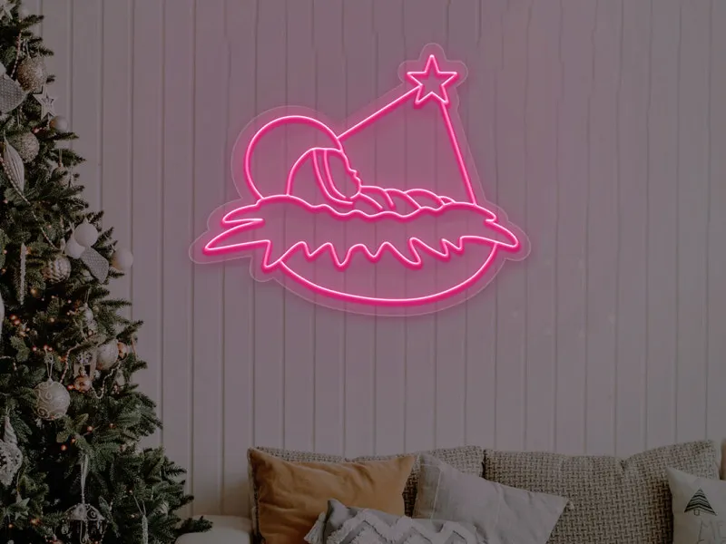 Baby Jesus - Semn Luminos LED Neon