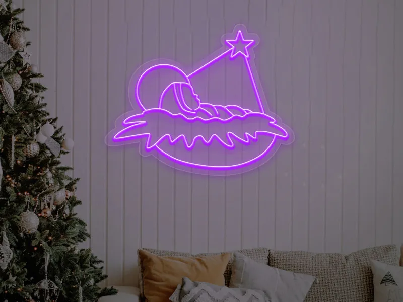 Baby Jesus - Semn Luminos LED Neon