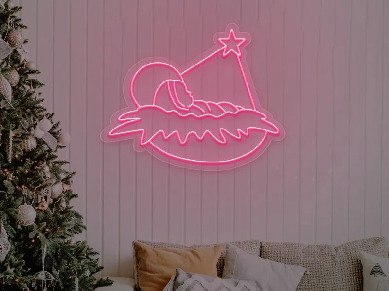 Baby Jesus - Semn Luminos LED Neon