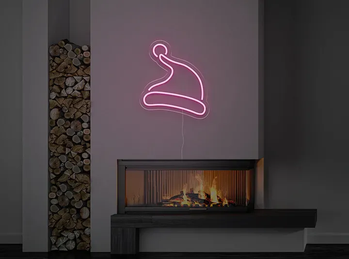 Christmas hat - LED Neon Sign